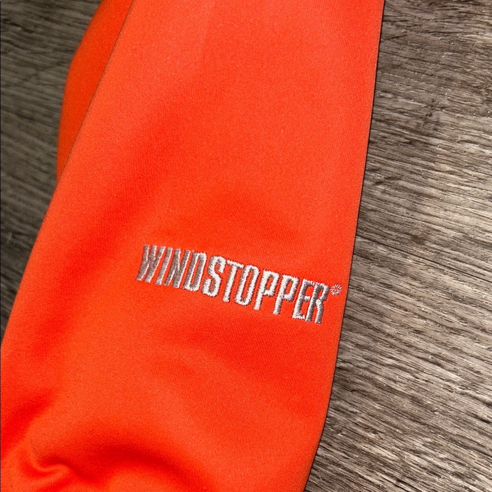 The North Face Summit Series Windstopper Softshell Jacket Orange Fleece Lined XS - Picture 5 of 12